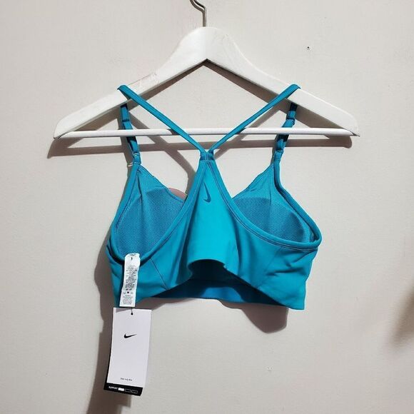 Nike Women's Sz Medium Sports Bra Dri-FIT Indy Yoga Light-Support DD1407-356 NWT - Picture 3 of 8